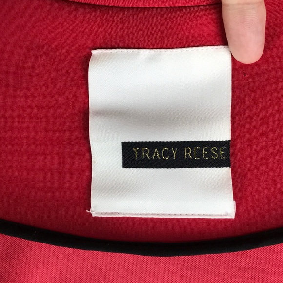 Tracy Reese Pink Jacket Lace Up Back Zip Sleeve M - Picture 3 of 8